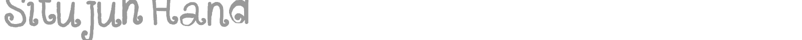 Situjuh Hand font preview